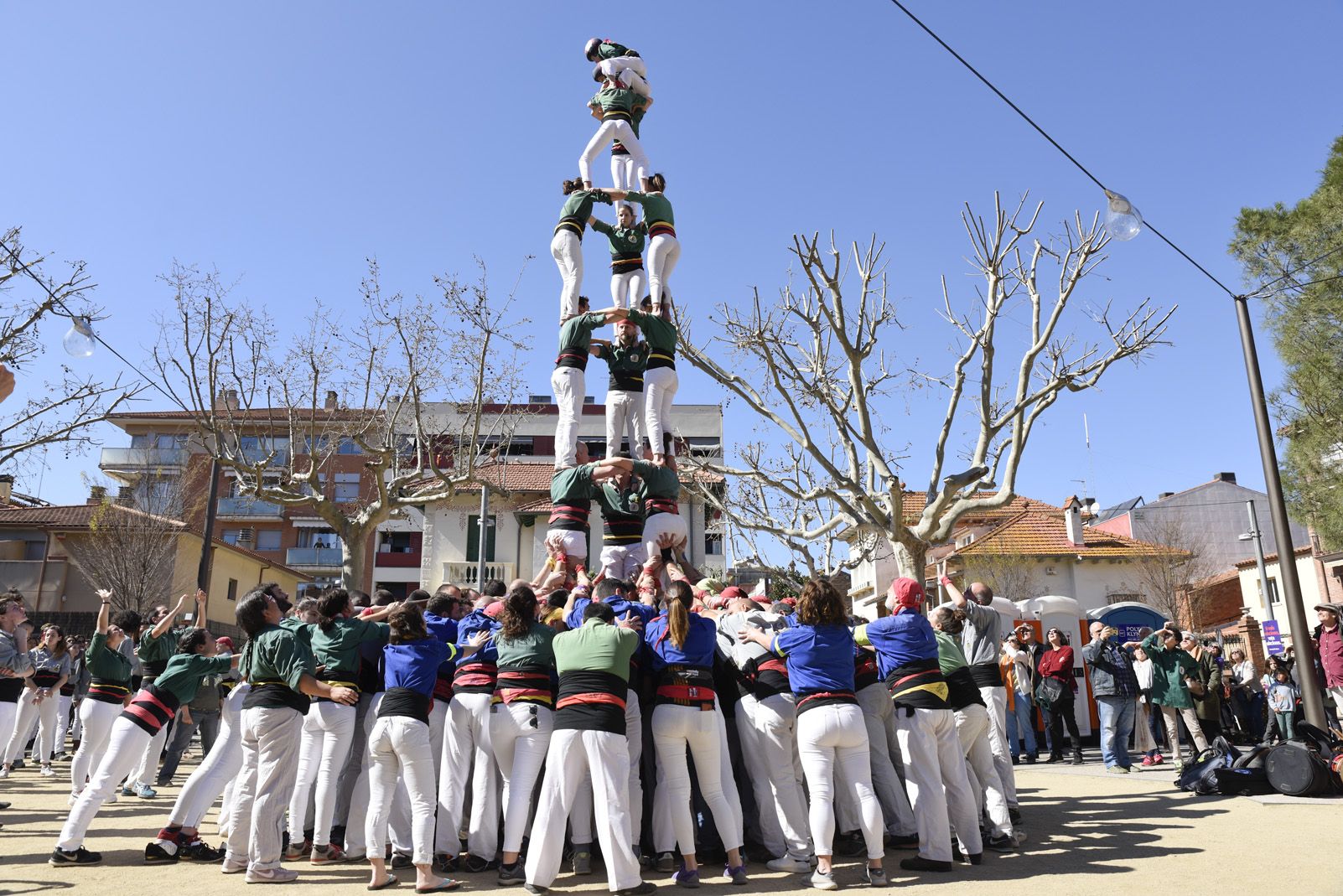 Diada castellera de Santr Medir. Foto: Bernat Millet.