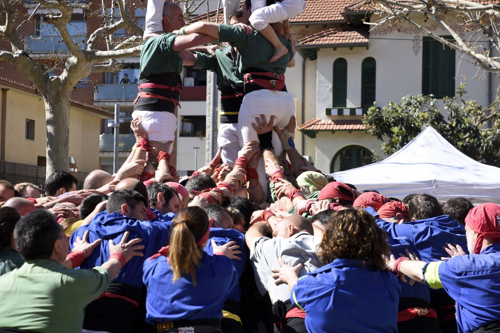 Diada castellera de Santr Medir. Foto: Bernat Millet.