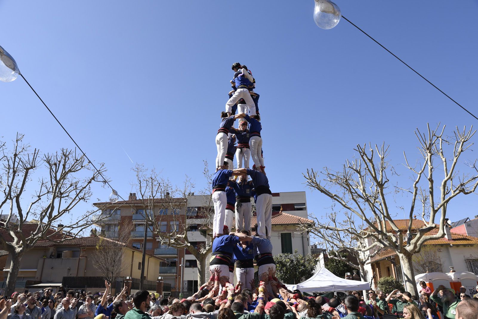 Diada castellera de Santr Medir. Foto: Bernat Millet.