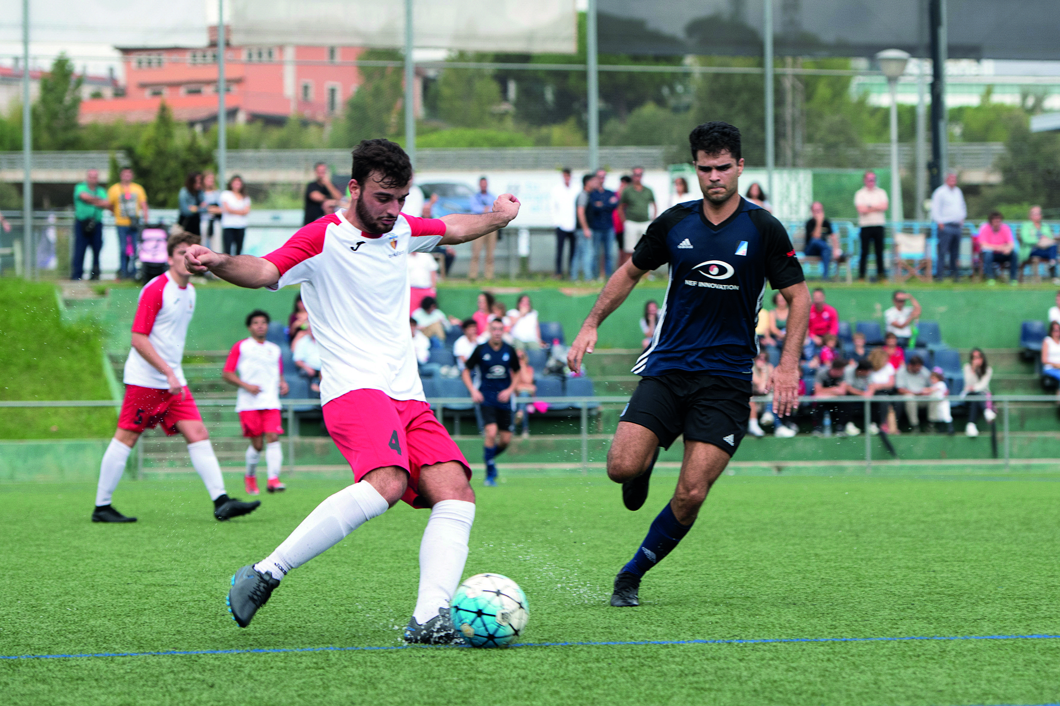 Partit entre el Sant Cugat FC i el Junior. FOTO: Miguel López