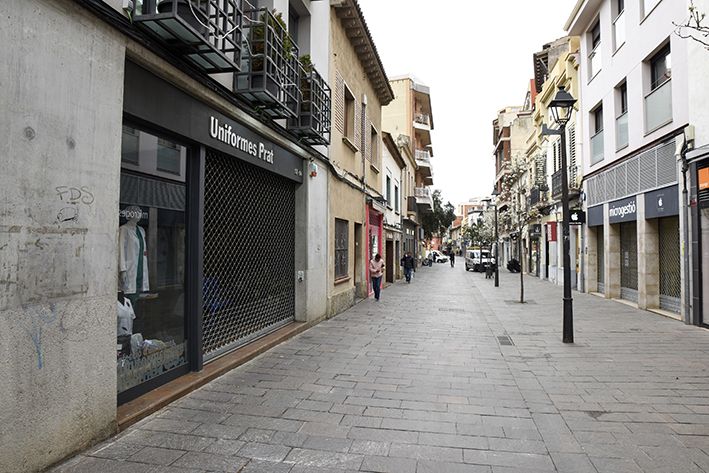 La situació del coronavirus a Sant Cugat. Foto: Bernat Millet.