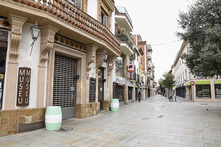 La situació del coronavirus a Sant Cugat. Foto: Bernat Millet.