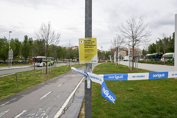 La situació del coronavirus a Sant Cugat. Foto: Bernat Millet.