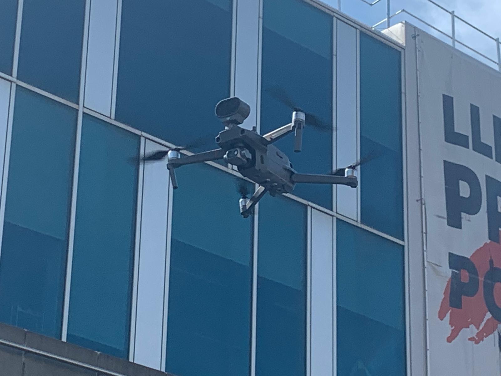 El dron que sobrevolarà Sant Cugat. FOTO: Àgata Guinó