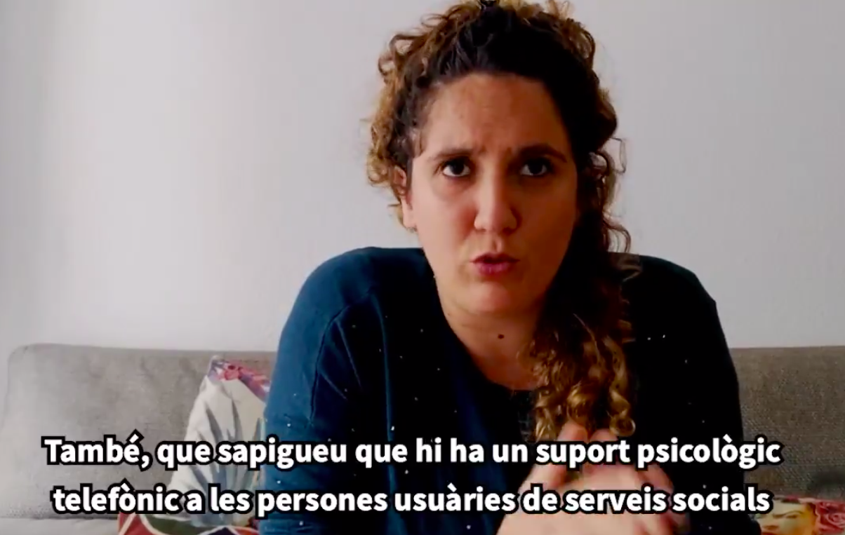 Moment del videocomunicat que ha compartit a les xarxes