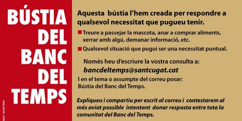 Bústia del Banc del Temps