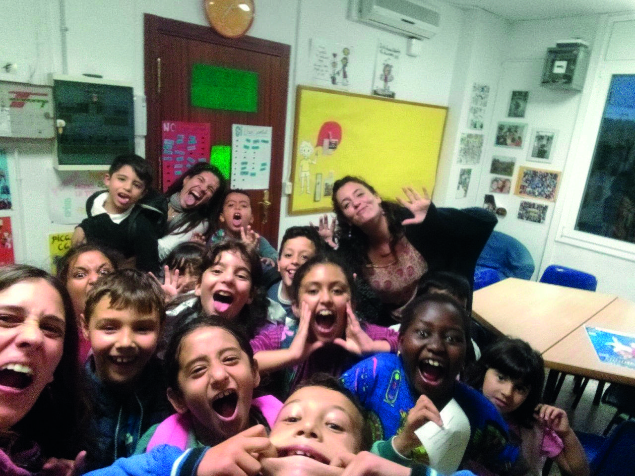 Els alumnes del Centre Obert Sant Cugat. FOTO: Cedida