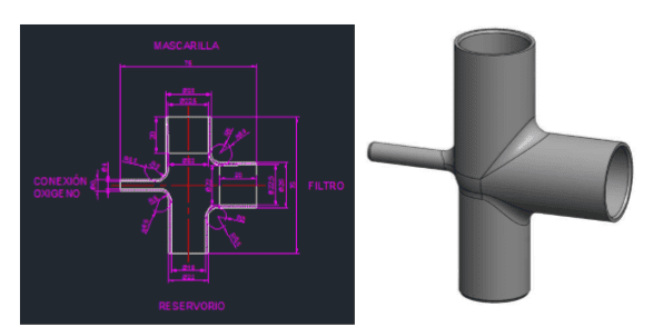 Conector circuito respiratorio