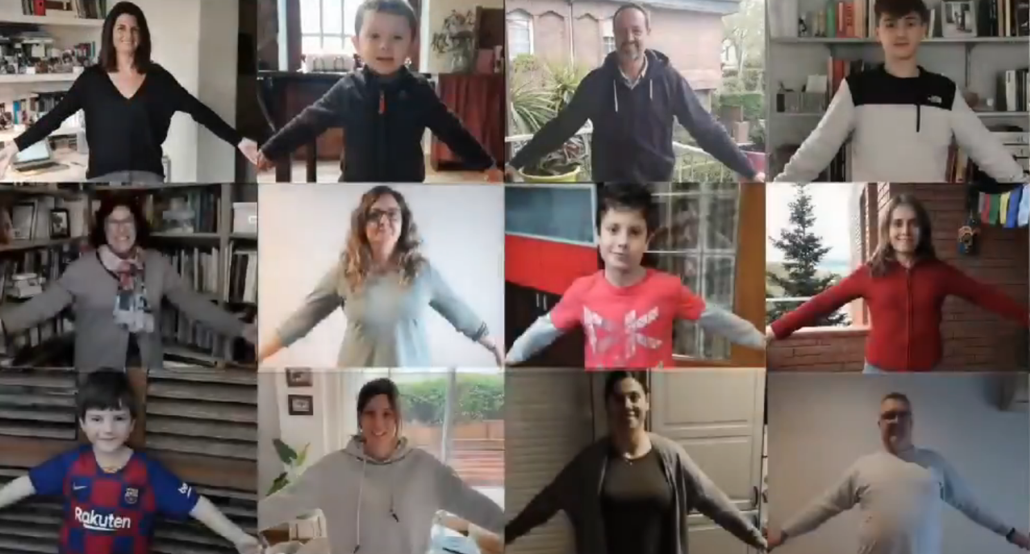 La cadena virtual impulsada per l'Ajuntament de Sant Cugat FOTO: Ajuntament