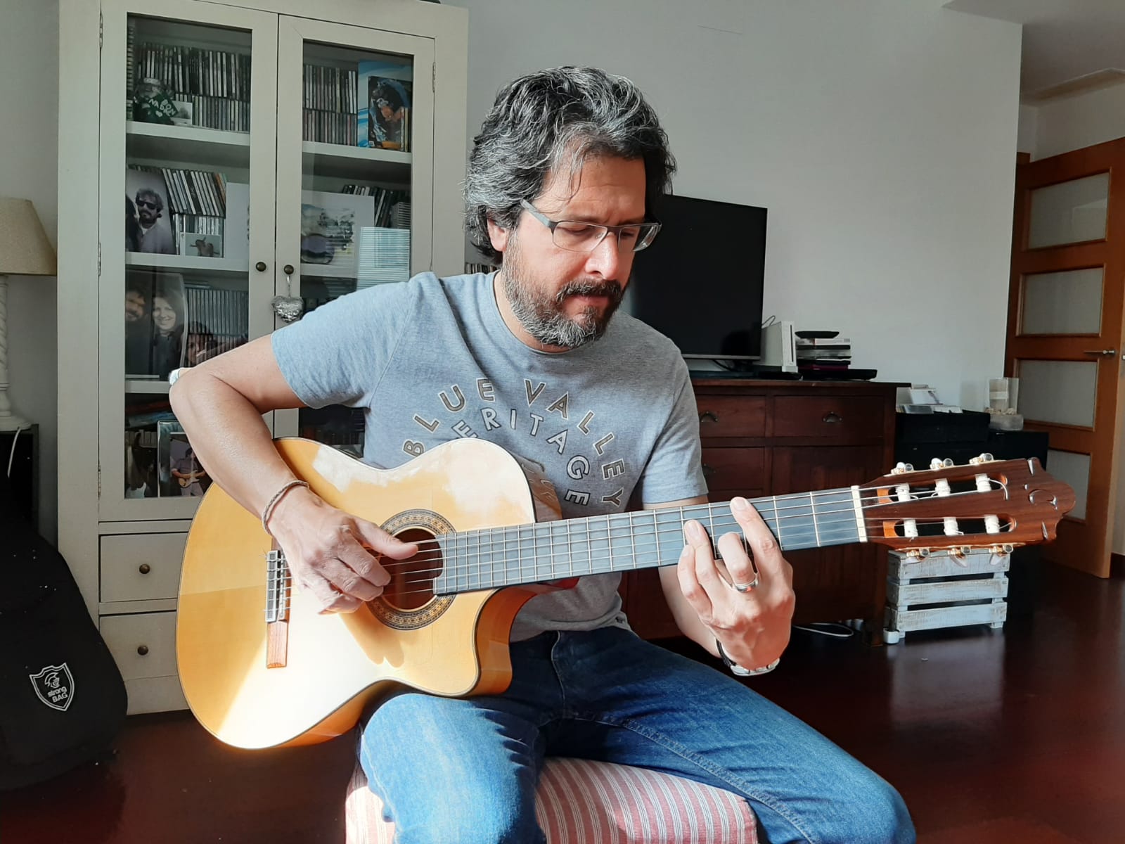 Oriol Saltor des de casa. FOTO: Cedida