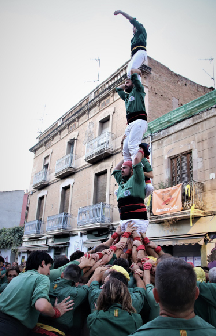 Castellers de Sant Cugat. FOTO: Cedida