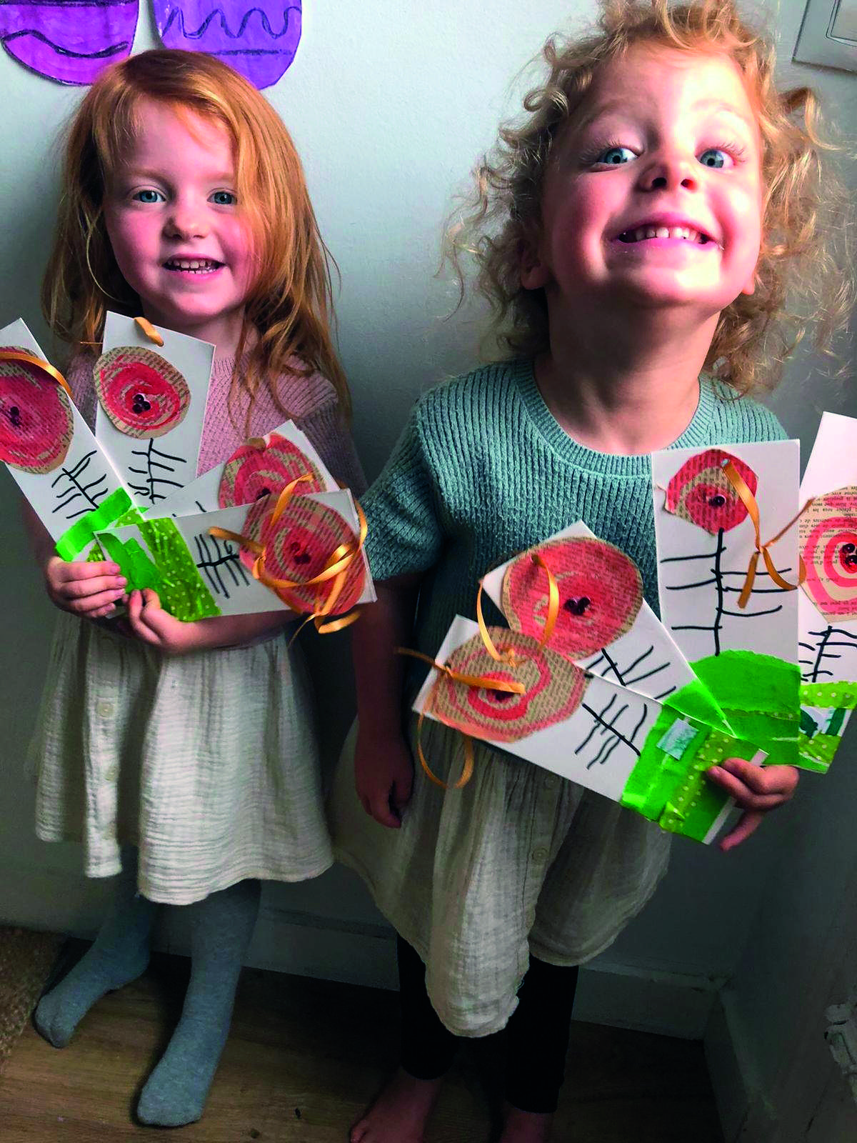 Dibuixant roses durant Sant Jordi