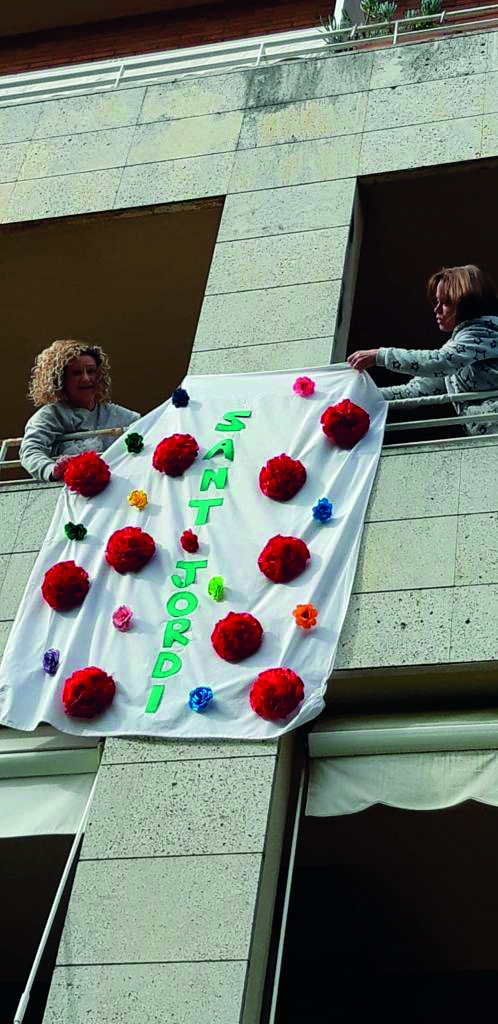 Sant Jordi en els balcons
