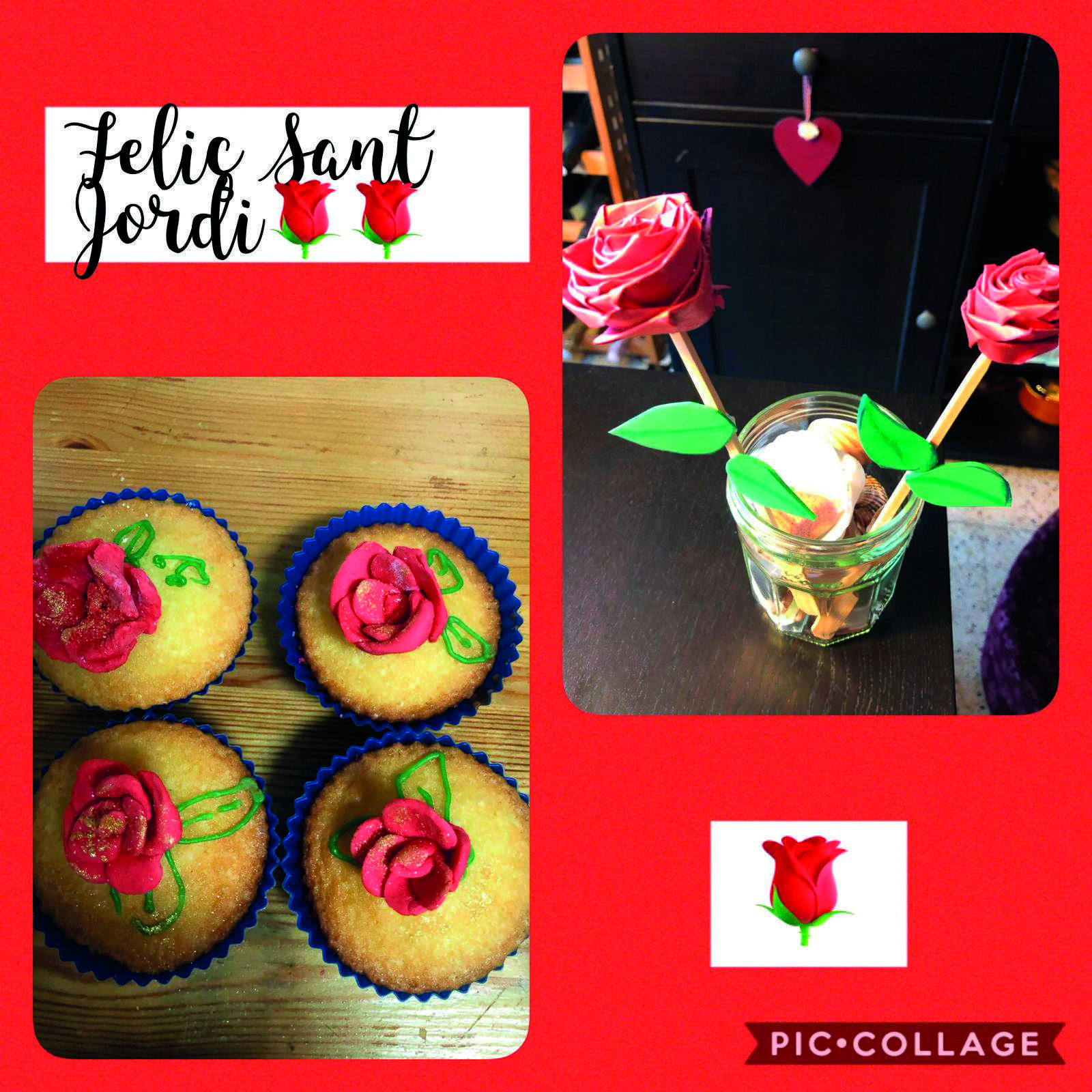 La rosa és la protagonista dels dolços de la Diada