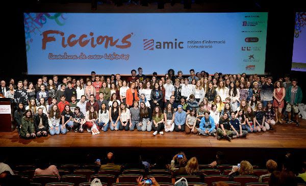 L'entrega de premis del concurs "Ficcions" d'una edició anterior. FOTO: Cedida