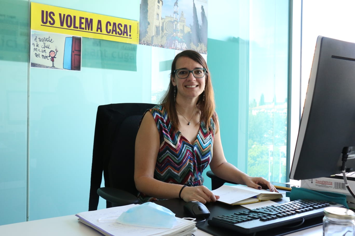 Gemma Aristoy és la regidora de Salut de l'Ajuntament de Sant Cugat FOTO: Ajuntament