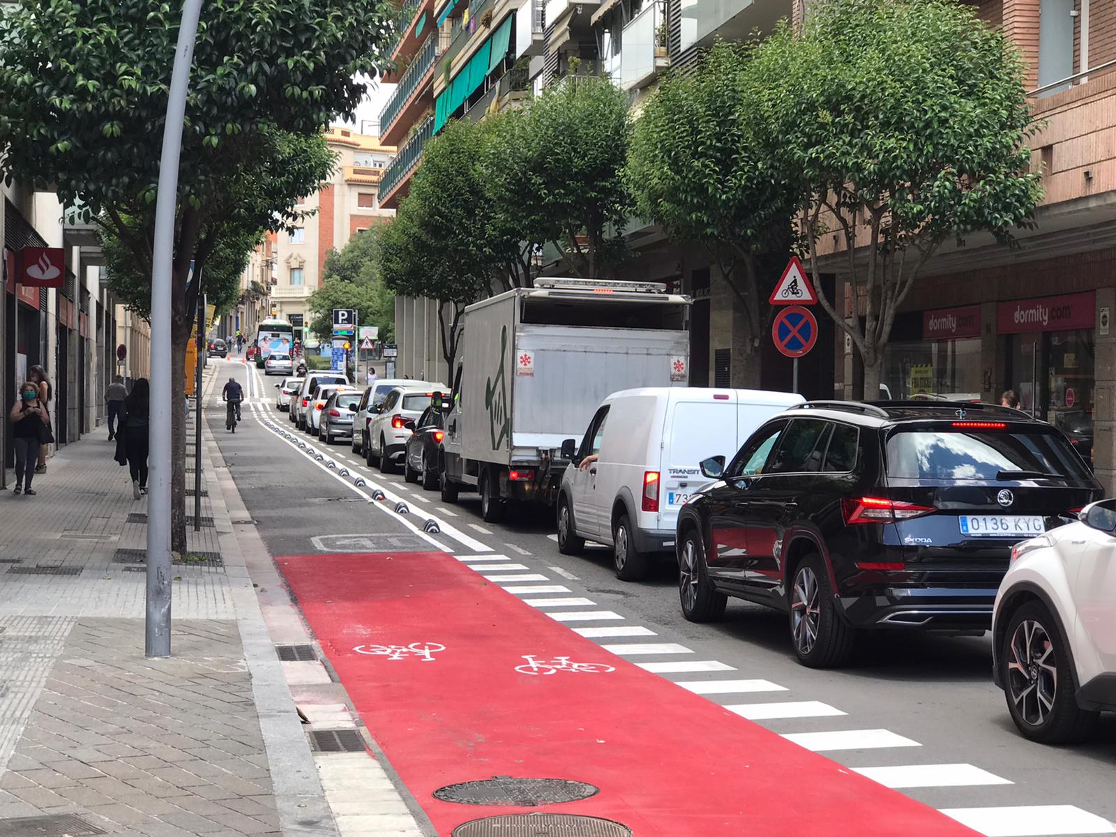 Cua de cotxes a l'Anella verda FOTO: Tot Sant Cugat