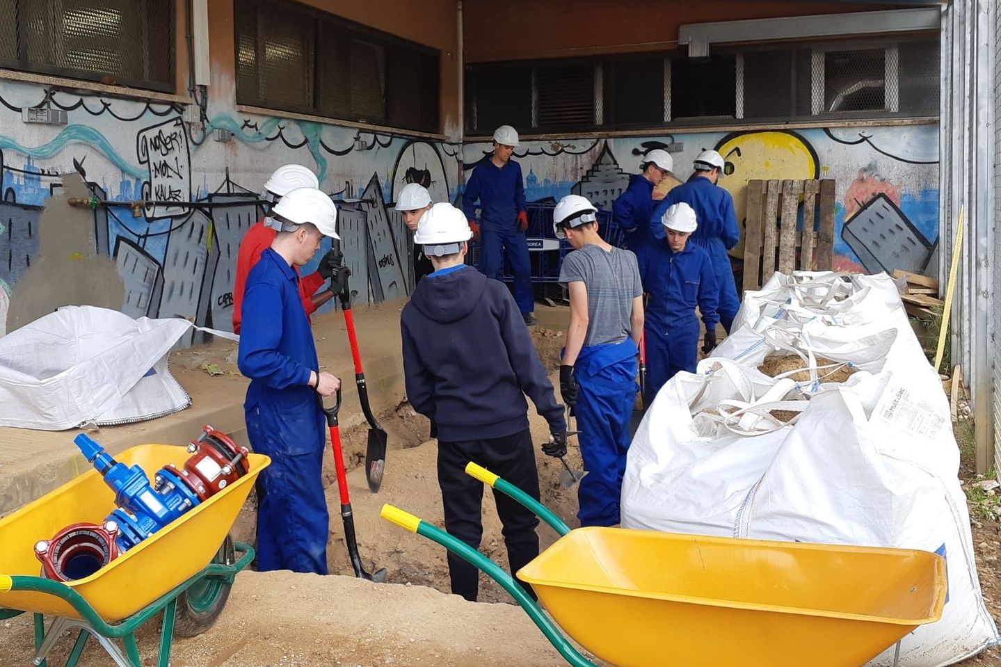 Imatge d'una de les classses de Formació Professional Dual en el sector de l'aigua a Granollers FOTO: Sorea