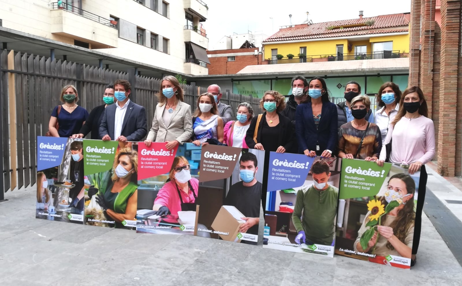 Presentació de la campanya de suport al comerç local FOTO: Ajuntament