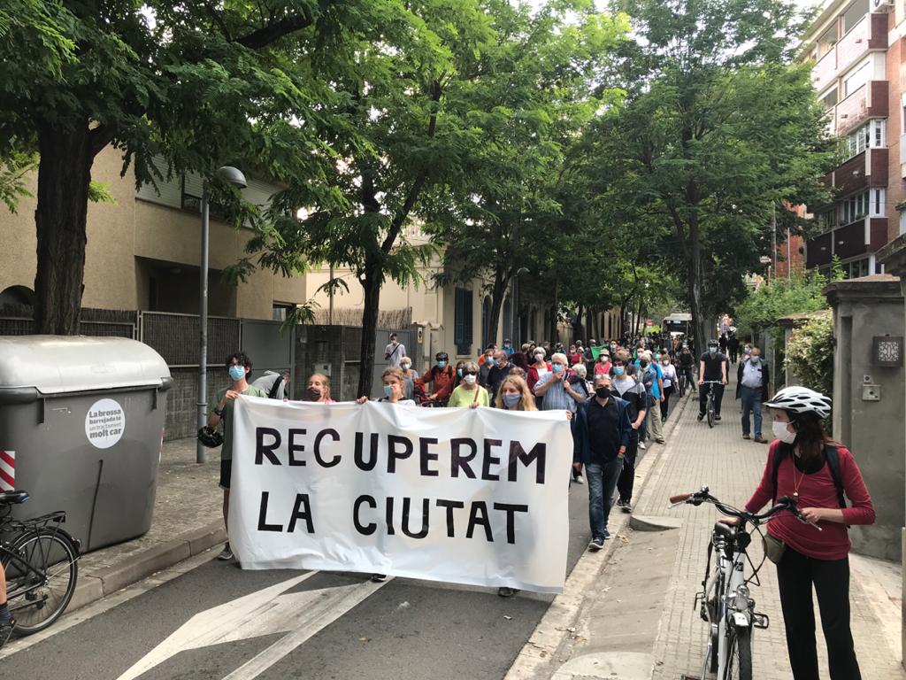 Marxa "Recuperem la ciutat" a Sant Cugat. FOTO: C.Caballé