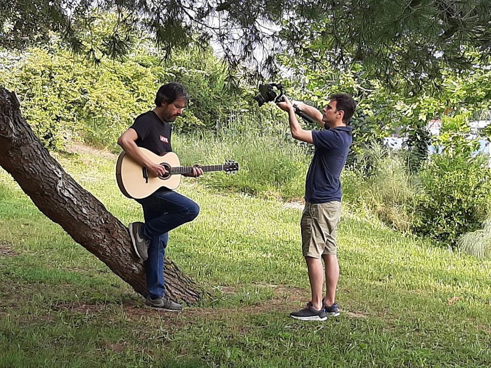 Moment de l'enregistrament del videoclip Mirall. FOTO: Cedida