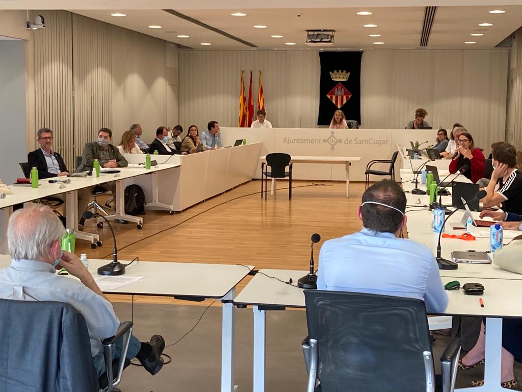 Sessió del ple municipal del mes de juny de 2020. FOTO: C.Caballé