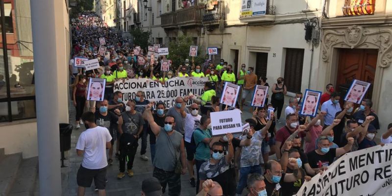 La protesta ha començat a la plaça d'Octavià. FOTO: C.Caballé