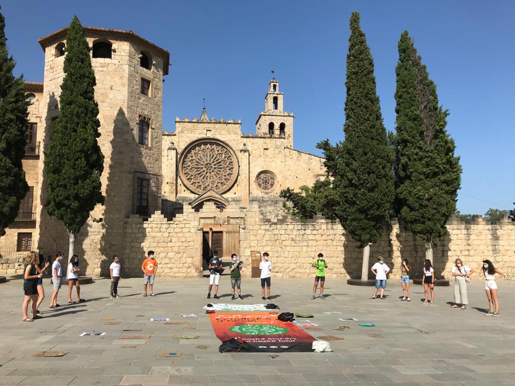 Concentració de Fridays For Future a la plaça d'Octavià. FOTO: C.Caballé
