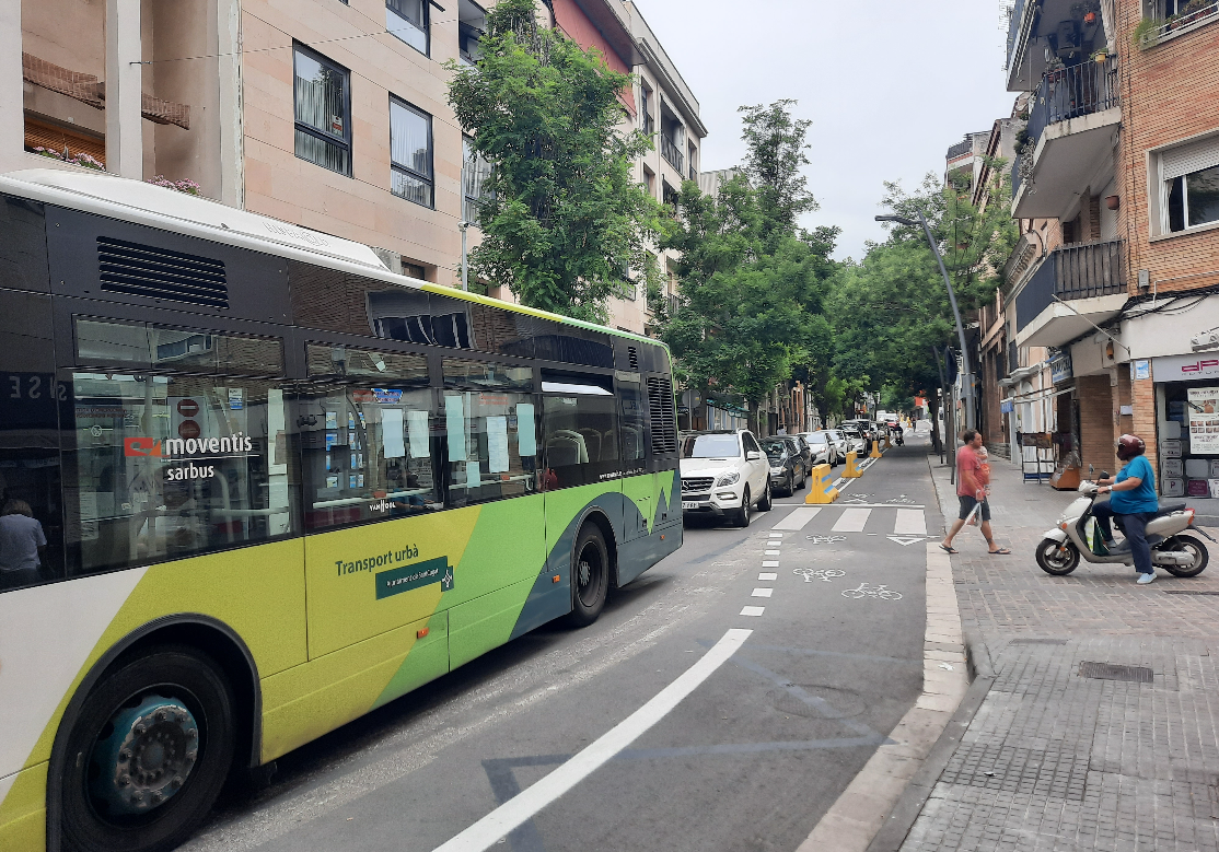 L'Anella Verda al carrer de Francesc Moragas FOTO: TOT Sant Cugat