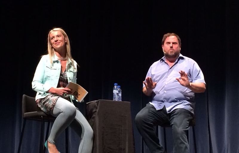 Ingla i Junqueras a la presentació de l'actual alcaldessa com alcaldable l'any 2015 FOTO: Arxiu 
