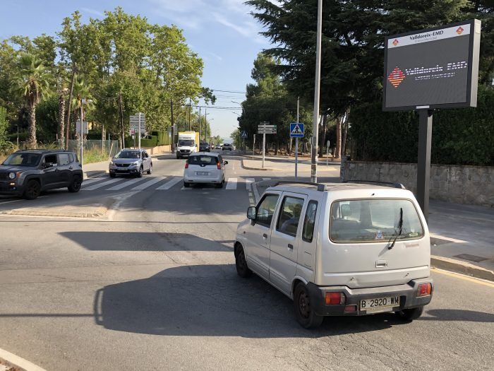 La nova pantalla de LEDs de Valldoreix FOTO: EMD Valldoreix