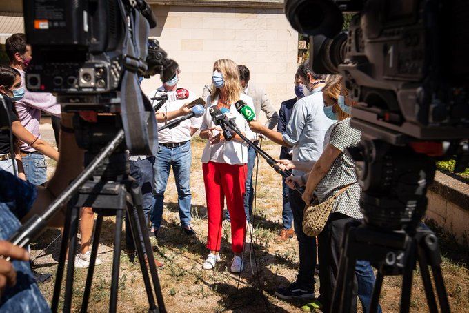 Mireia Ingla durant la trobada d'alcaldes republicans FOTO: ERC