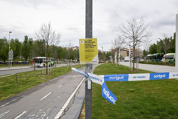 En la primera fase de la pandèmia i durant el confinament els carrers s'han vist buits. FOTO: Berant Millet