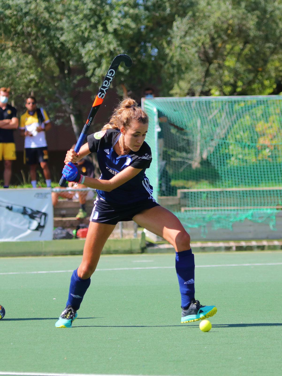 Mariona Serrahima, talent i olfacte golejador en la davantera del Junior FC. FOTO: Joan Tolrà