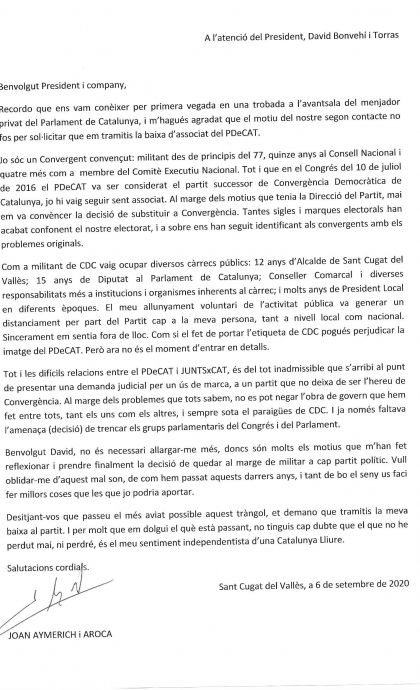 PDeCAT BAIXA ASSOCIAT