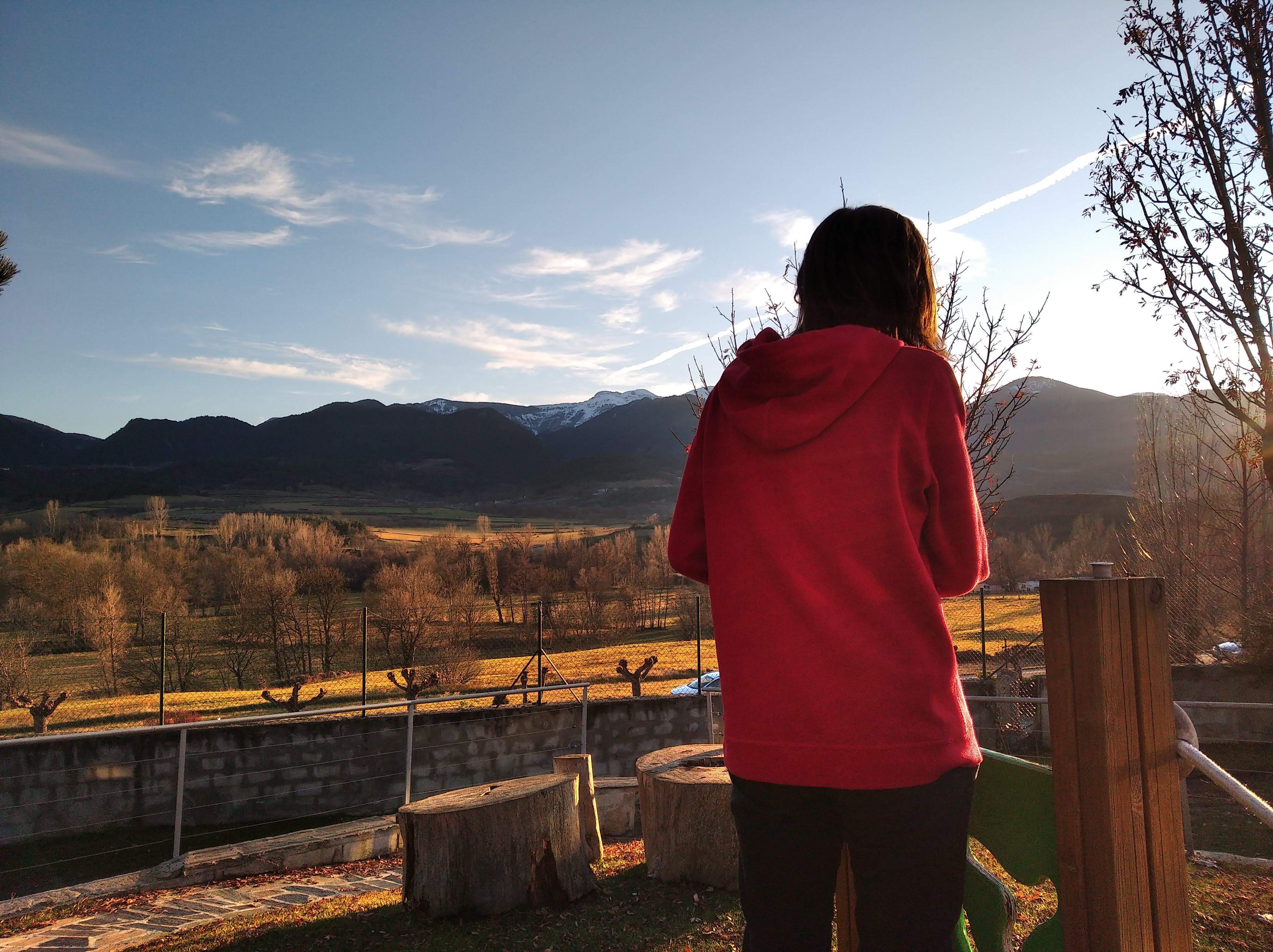  'mirant el cel' feta a Cerdanya _Bellver. FOTO: Susana Pomar Jimenez