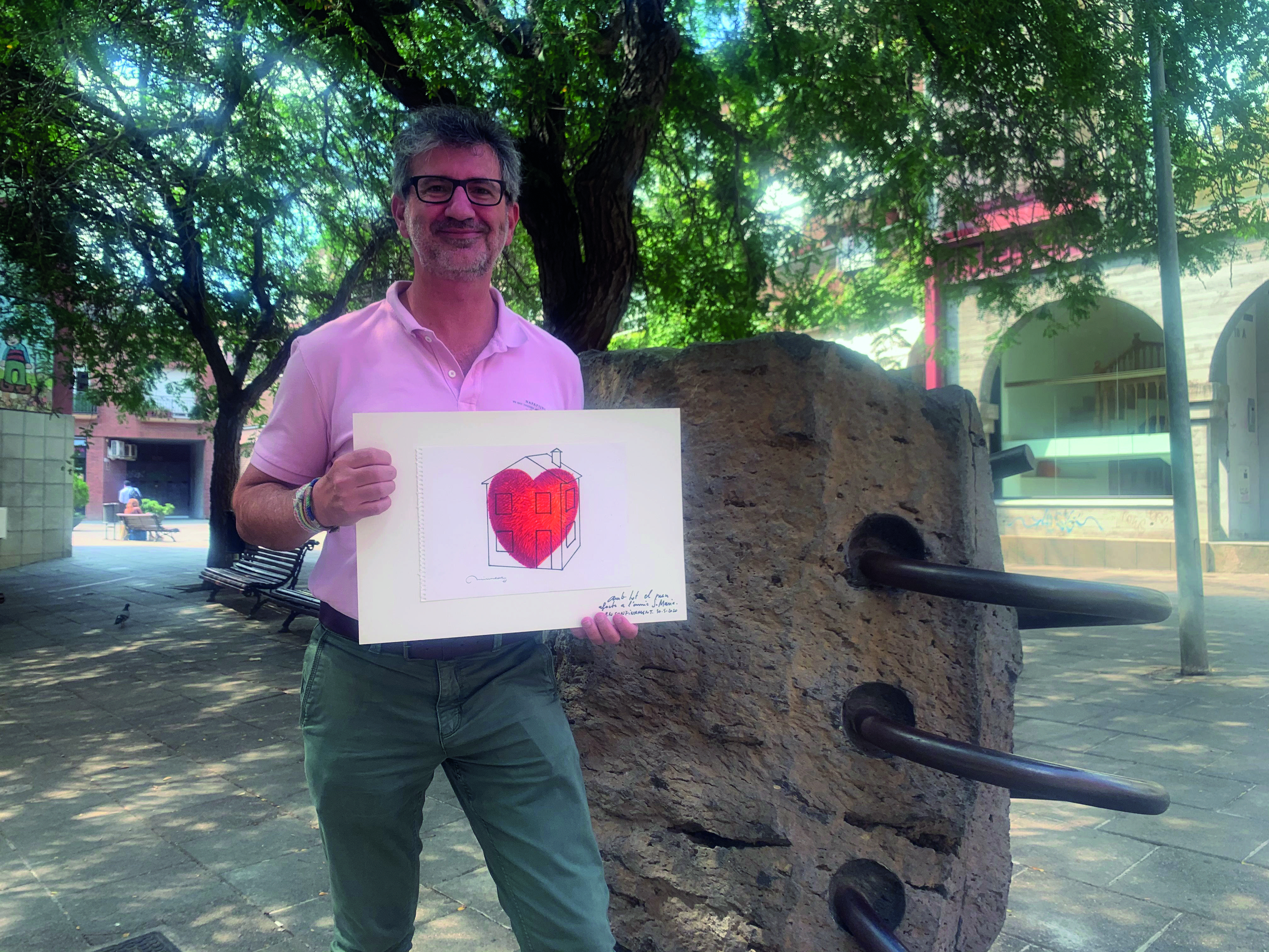 Josep Maria Vallès presenta el seu nou llibre, Confinats. FOTO: Àgata Guinó