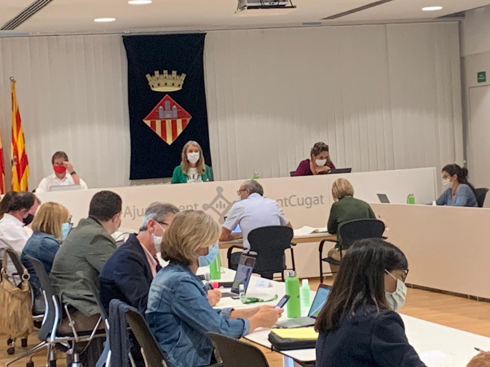 Imatge del ple municipal del mes de setembre. FOTO: Àgata Guinó