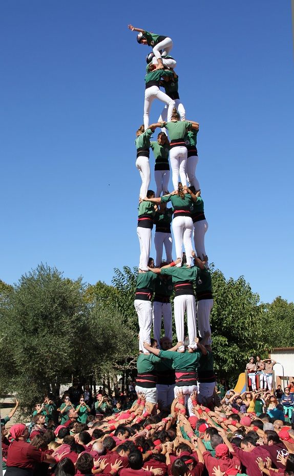 Els Castellers de Sant Cugat a Valldoreix. FOTO: Montse Pellicer