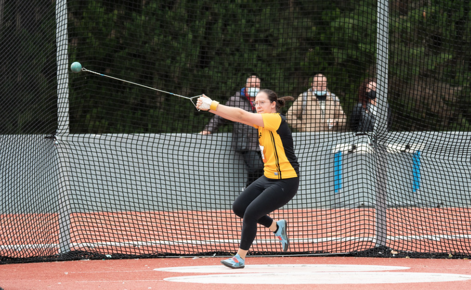 Irma González va sumar una plata i un bronze en el Campionat de Catalunya sub-18. FOTO: Federació Catalana Atletisme (Miquel Merino)