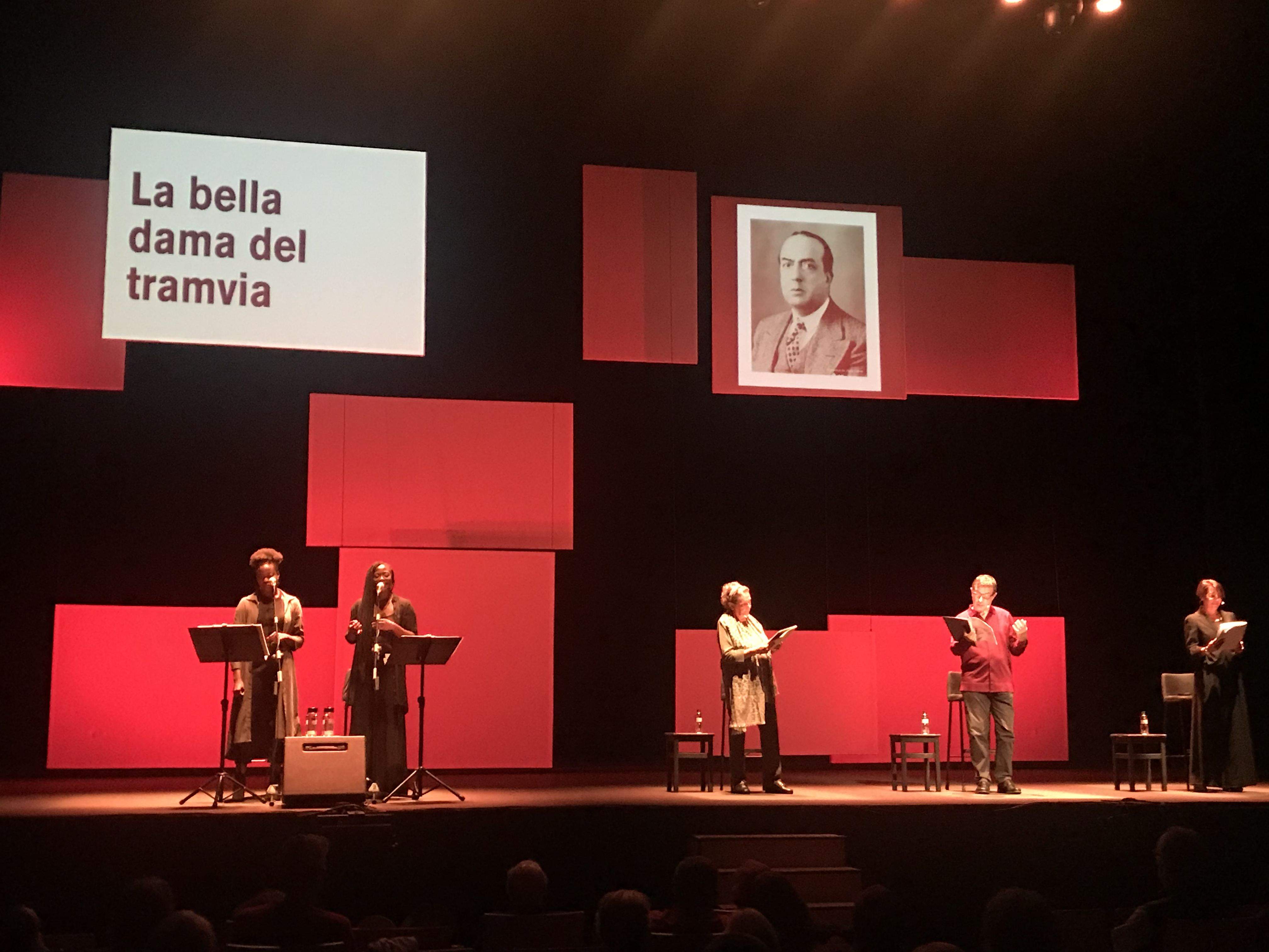 Espectacle inaugural de l'edició passada del Festival Nacional de Poesia. FOTO: Laura Grau