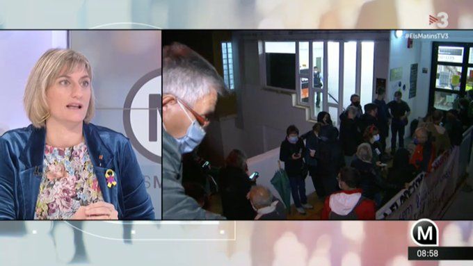 Alba Vergés, consellera de Salut, ha abordat la situació del consultori de La Floresta a TV3 FOTO: TV3
