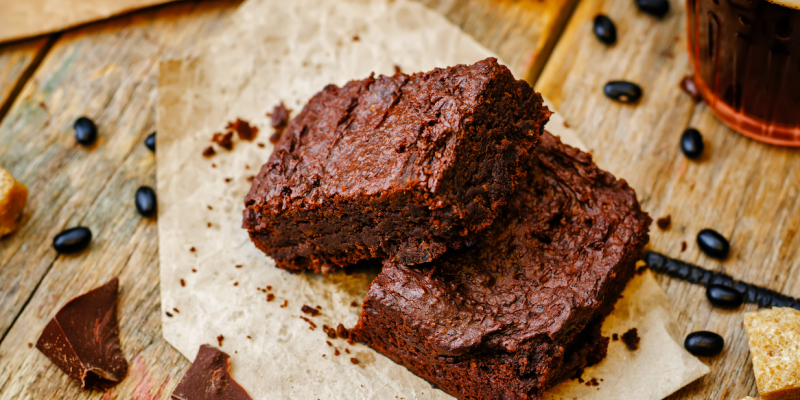 Brownie de moniato. FOTO: Cedida