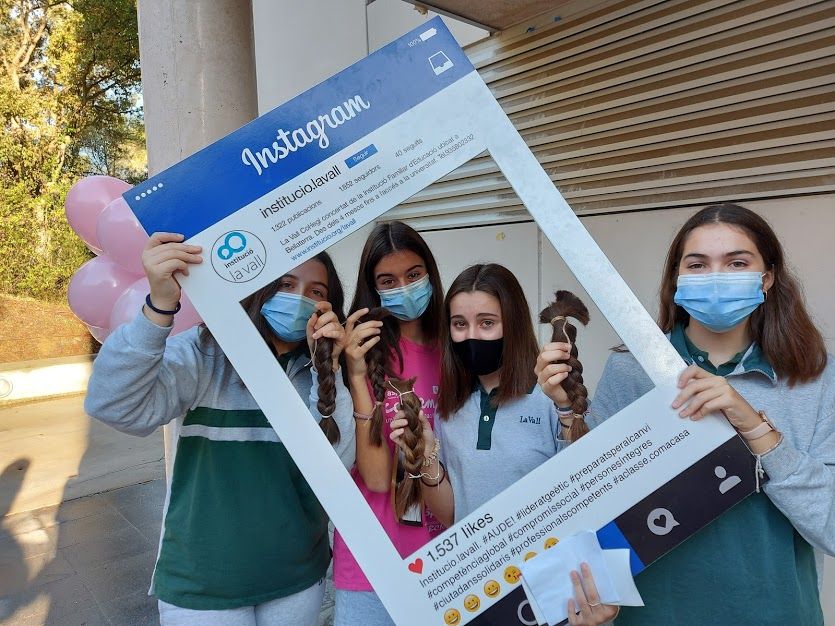 Recollida de cabelleres solidària a la Institució la Vall. FOTO: Cedida