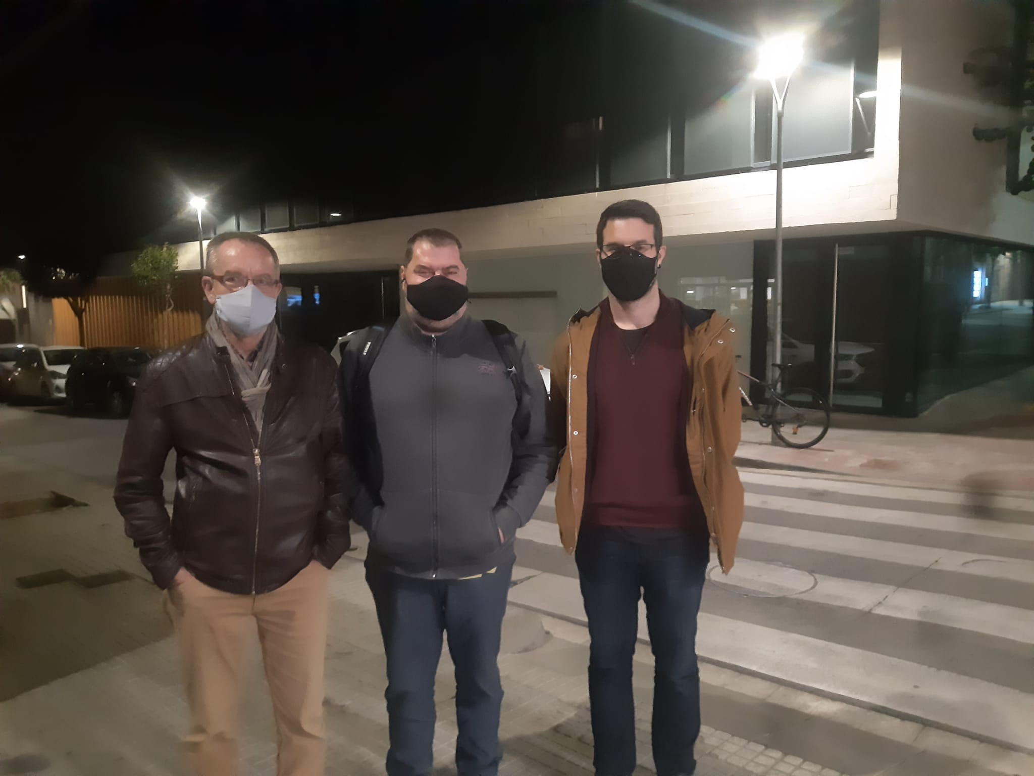 Compareixença de la junta directiva de La Unió Santcugatenca. FOTO: Ferran Mitjà