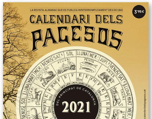 Portada del 'Calendari de Pagesos' 2021