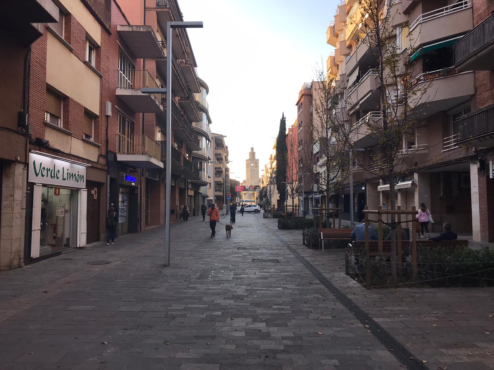 Així ha quedat l'avinguda de Cerdanyola en la 1a fase d'obres. FOTO: Ferran Mitjà