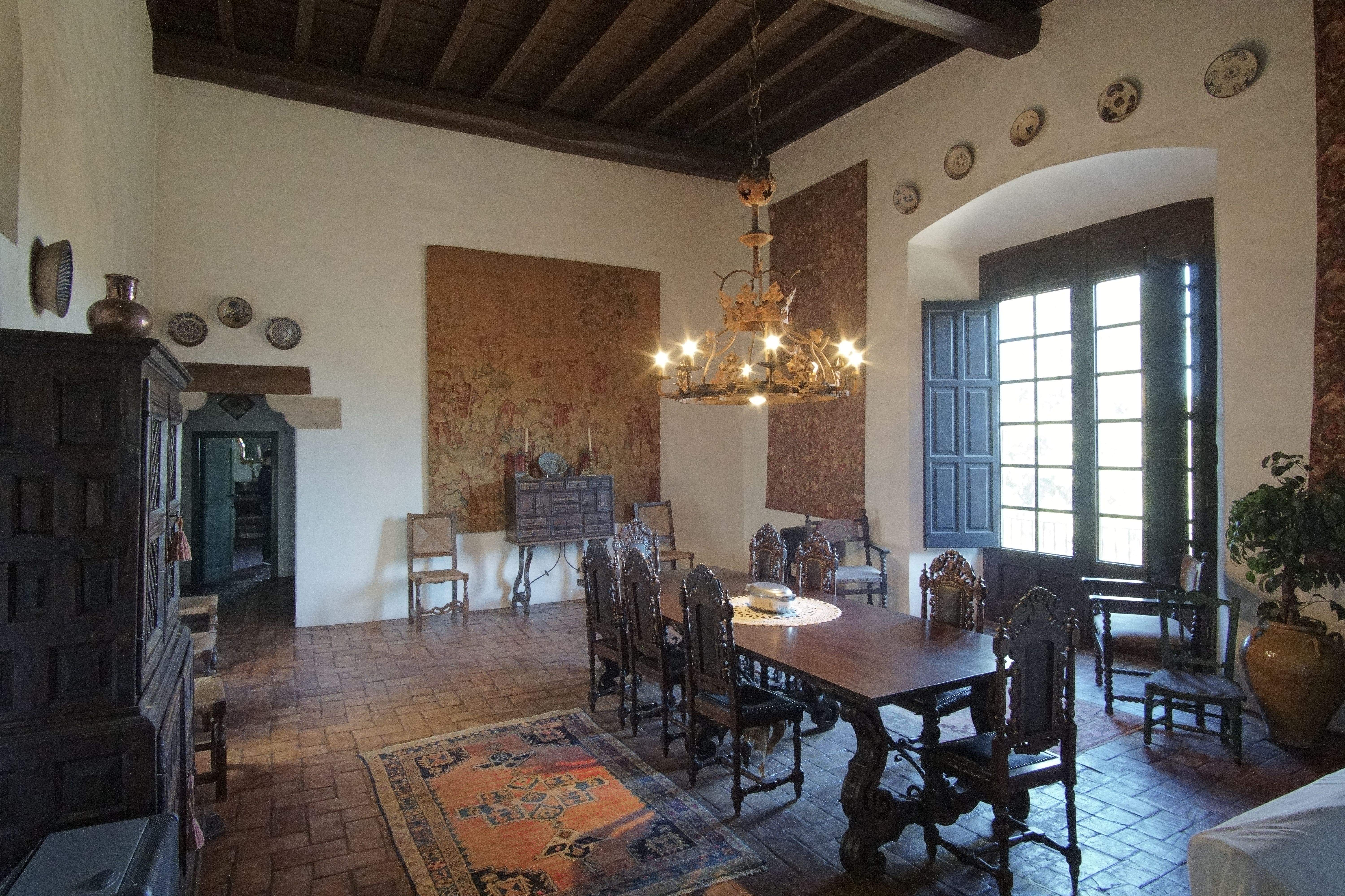 Saló principal de la masia de Torre Negra FOTOS: Quim Llop