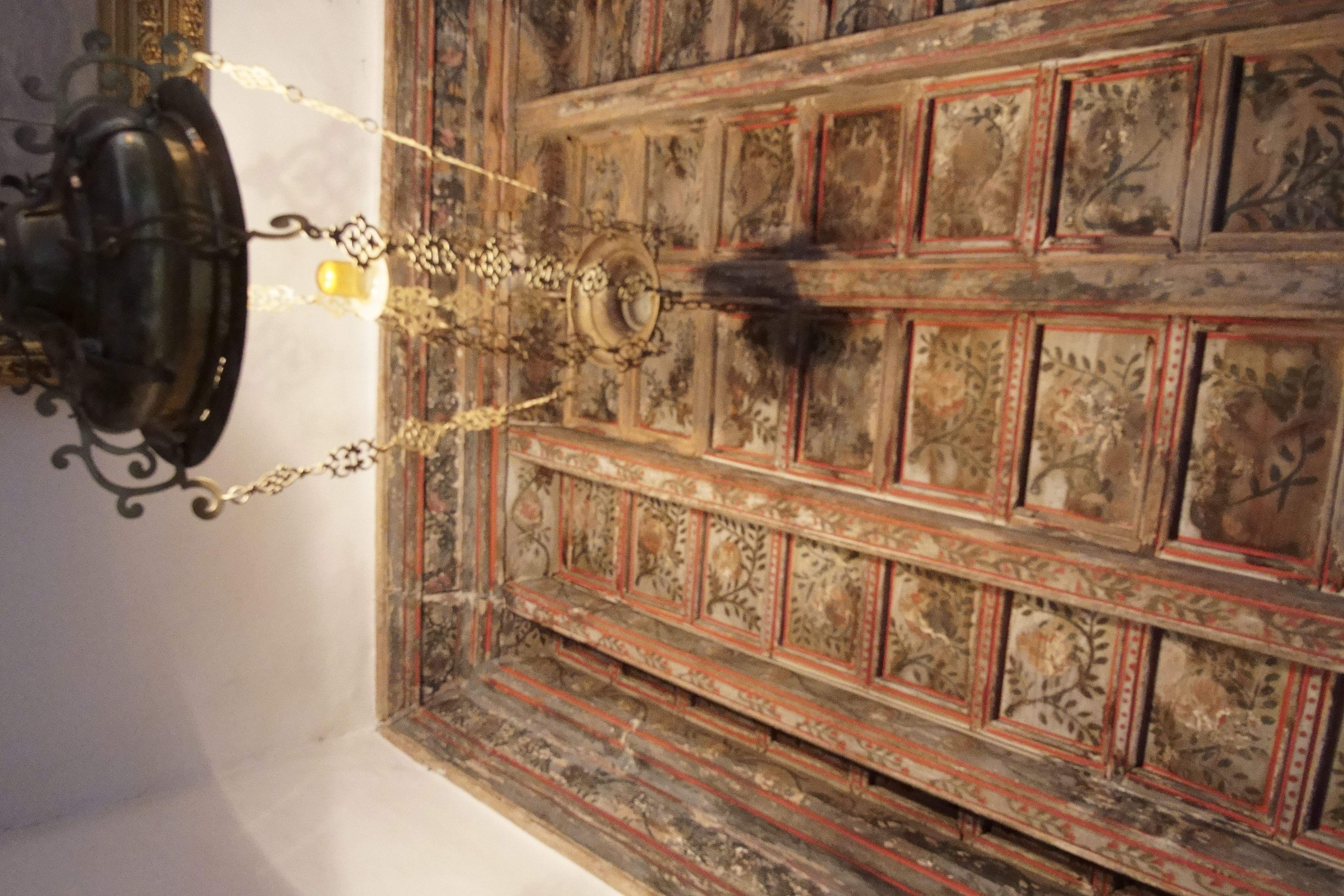 Sostre de la masia de Torre Negra. FOTOS: Quim Llop