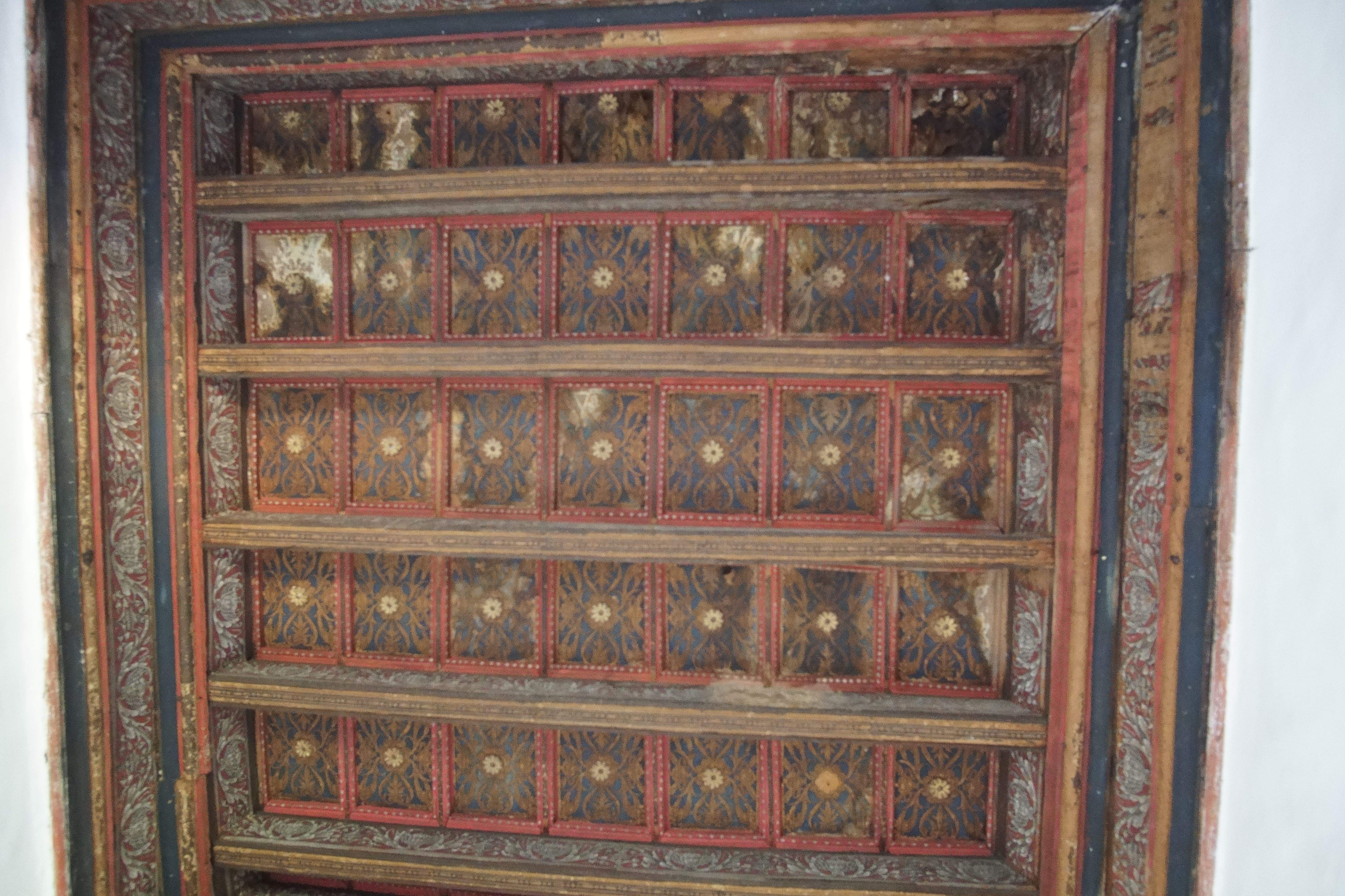 Sostre de la masia de Torre Negra. FOTOS: Quim Llop